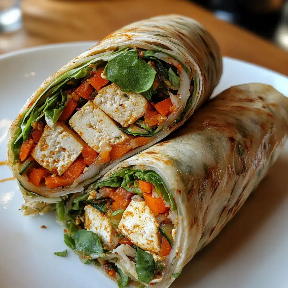 Thai Fresh Veggie Wrap with Tofu