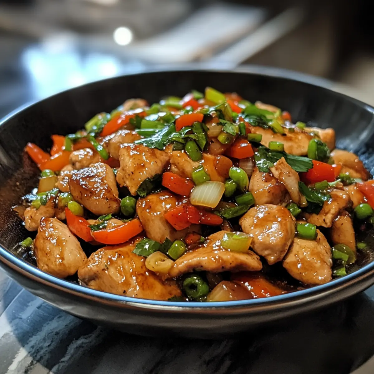 Ginger Garlic Chicken Thigh Stir Fry