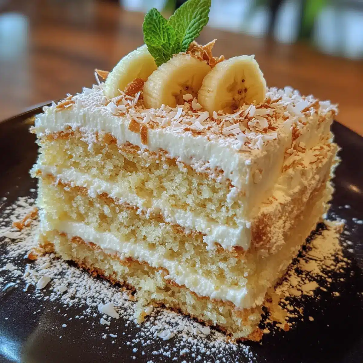 Thai Banana Coconut Cake